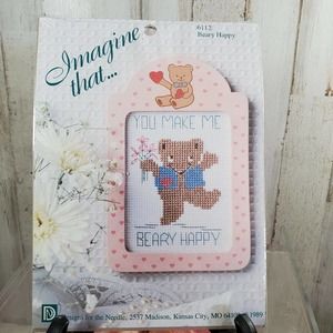 Designs‎ for the Needle Imagine That Beary Happy Cross Stitch Kit Bear's